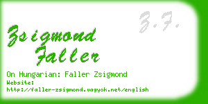 zsigmond faller business card